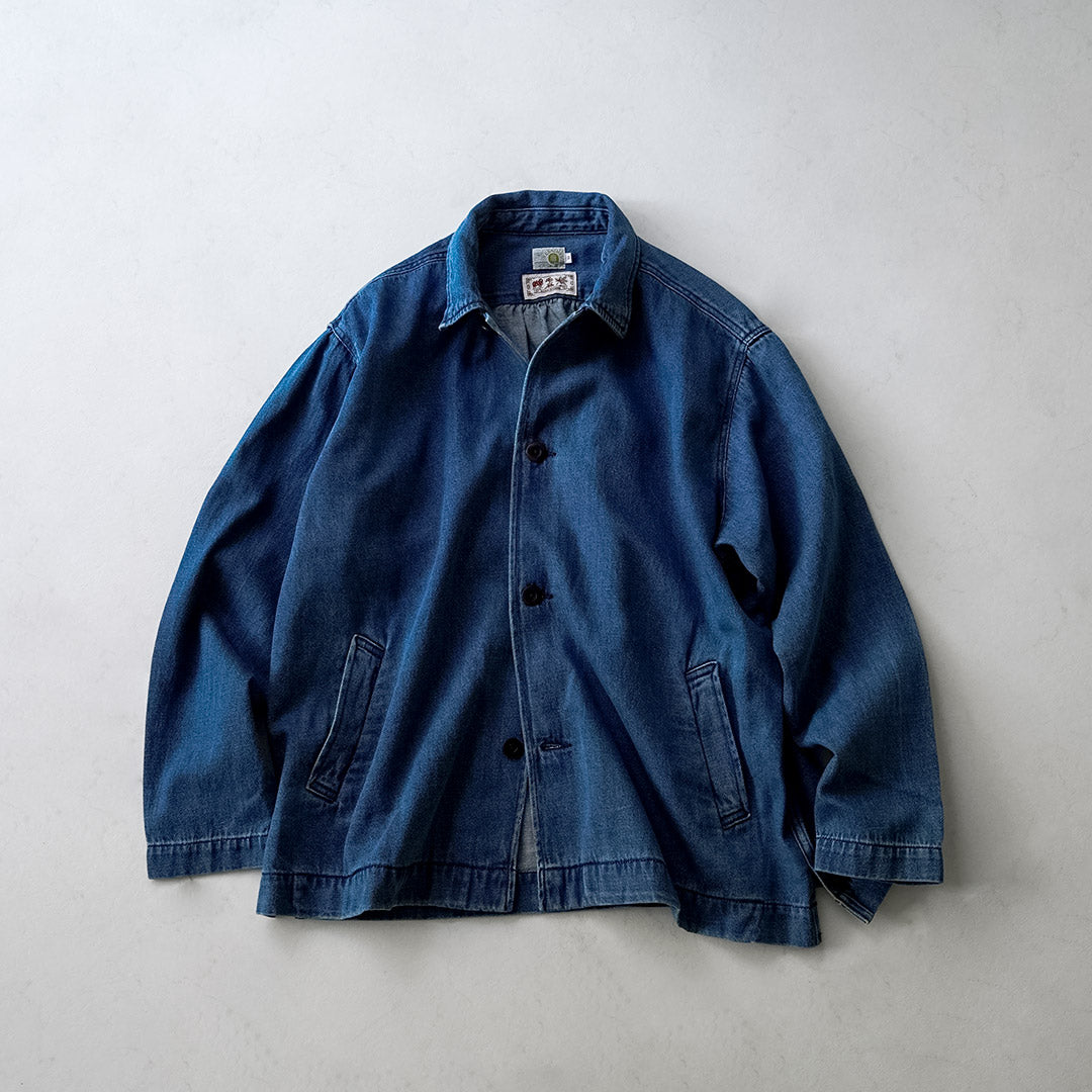 GOHEMP / 9oz Cotton Hemp Denim Overshirt-Coat GOHEMP × KEMA DESIGNS
