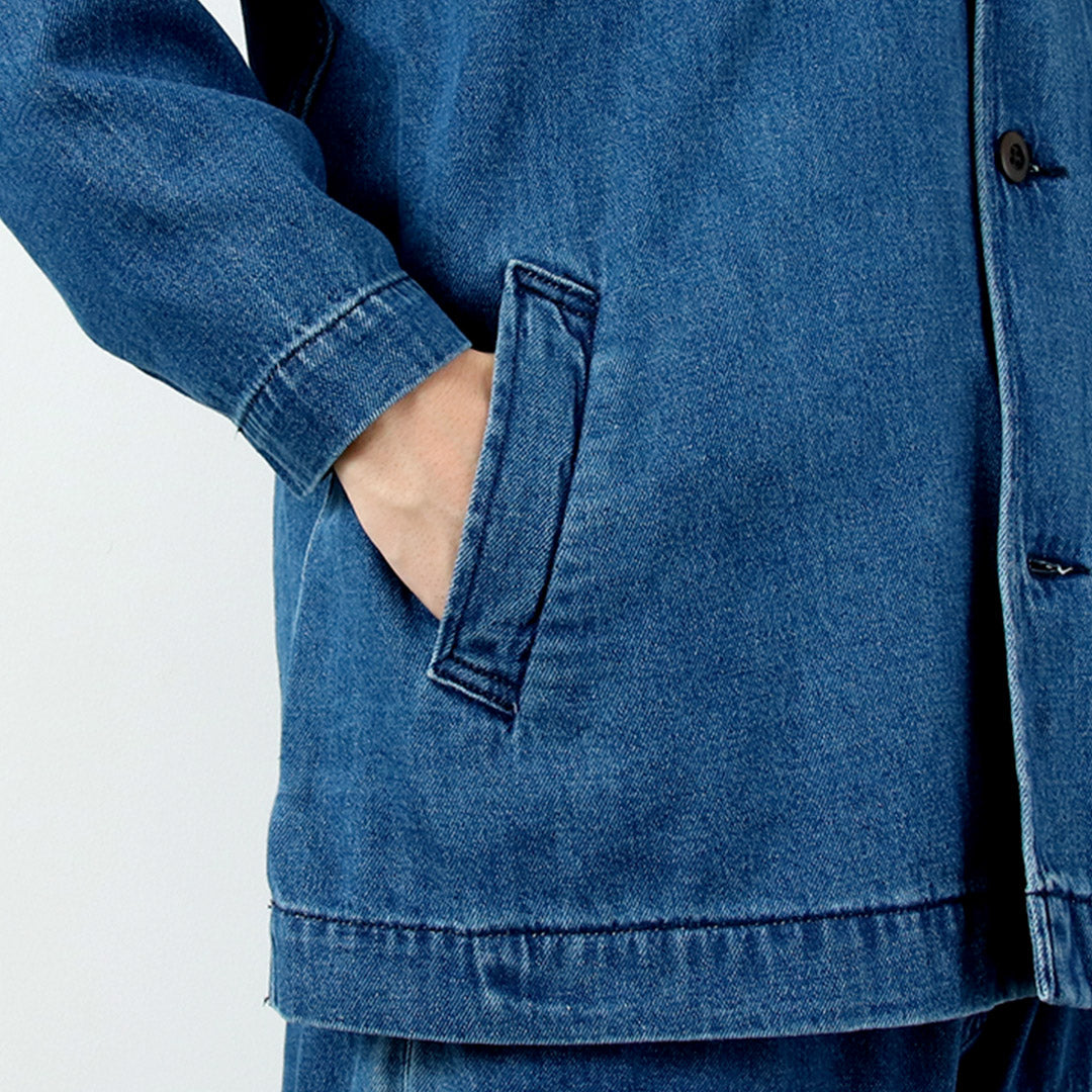 GOHEMP / 9oz Cotton Hemp Denim Overshirt-Coat GOHEMP × KEMA DESIGNS