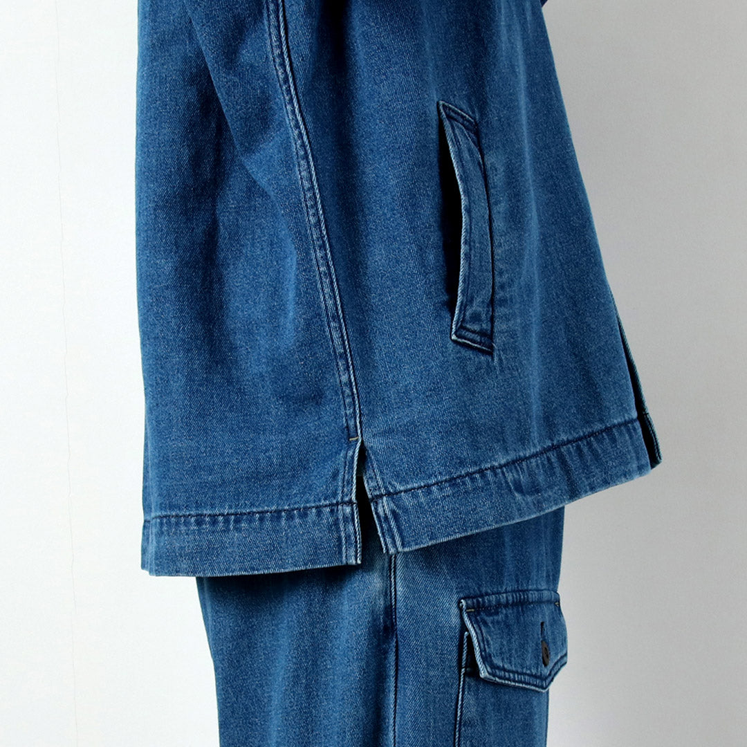 GOHEMP / 9oz Cotton Hemp Denim Overshirt-Coat GOHEMP × KEMA DESIGNS