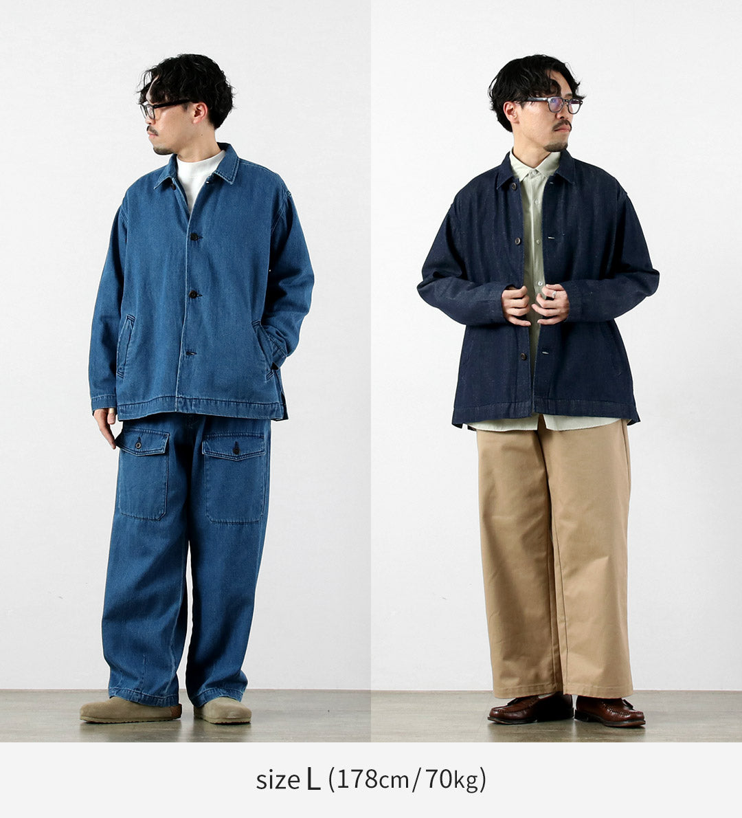 GOHEMP / 9oz Cotton Hemp Denim Overshirt-Coat GOHEMP × KEMA DESIGNS