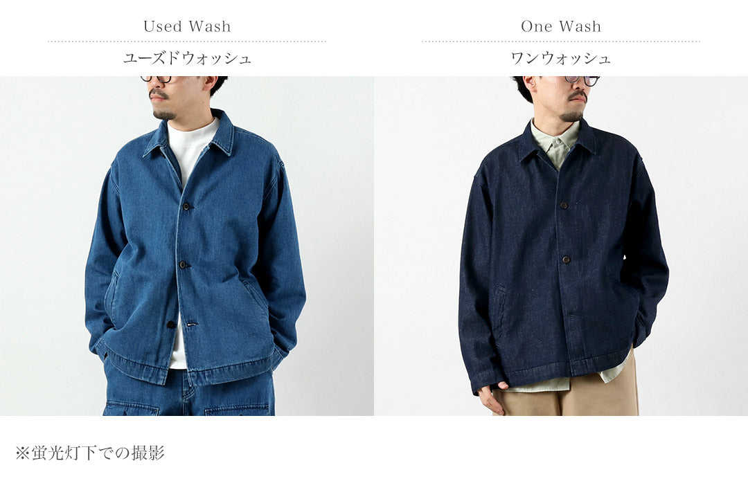 GOHEMP / 9oz Cotton Hemp Denim Overshirt-Coat GOHEMP × KEMA DESIGNS