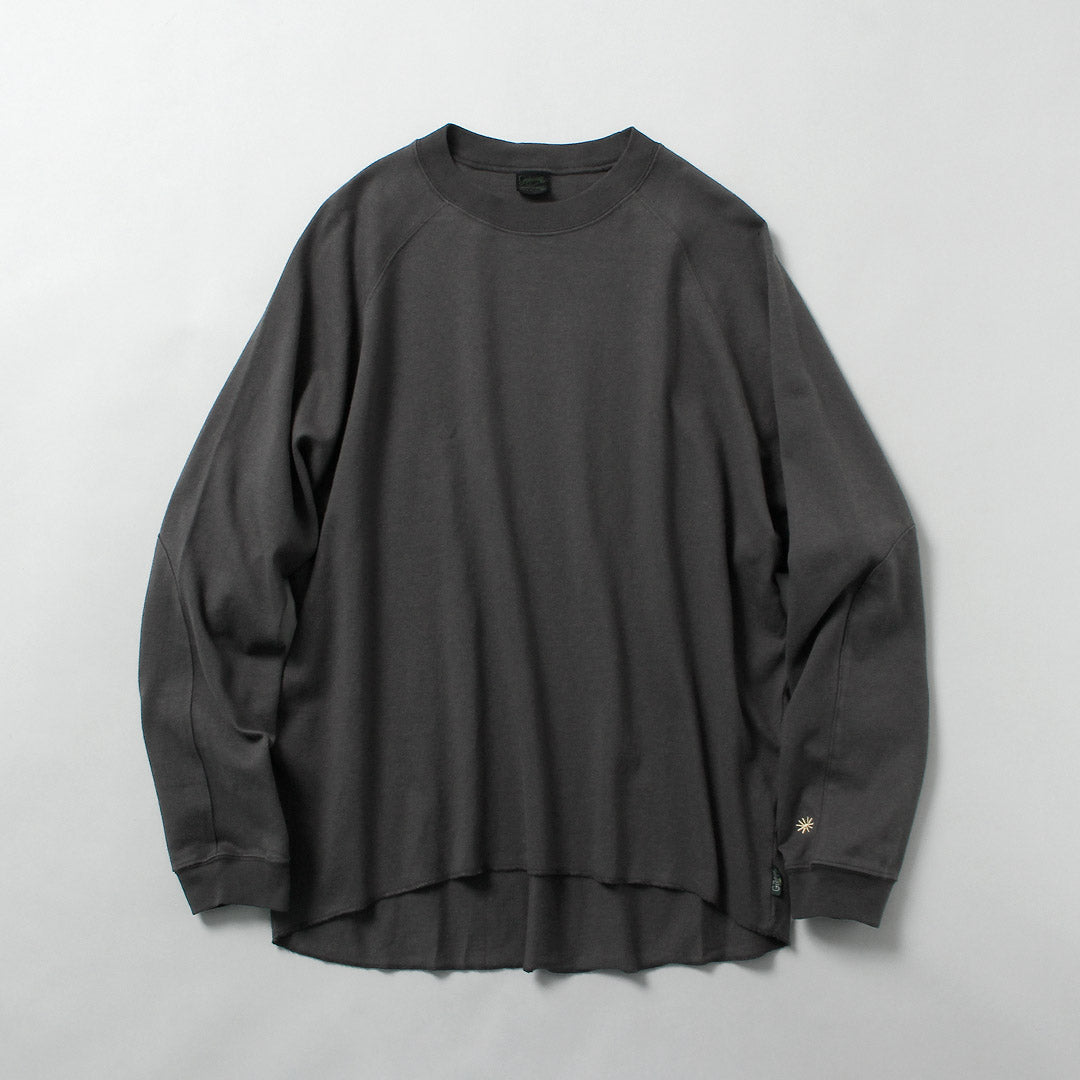 GOHEMP / 독점 10oz 대마 코튼 긴팔 라운드 밑단 티셔츠 GOHEMP × KEMA DESIGNS 티셔츠