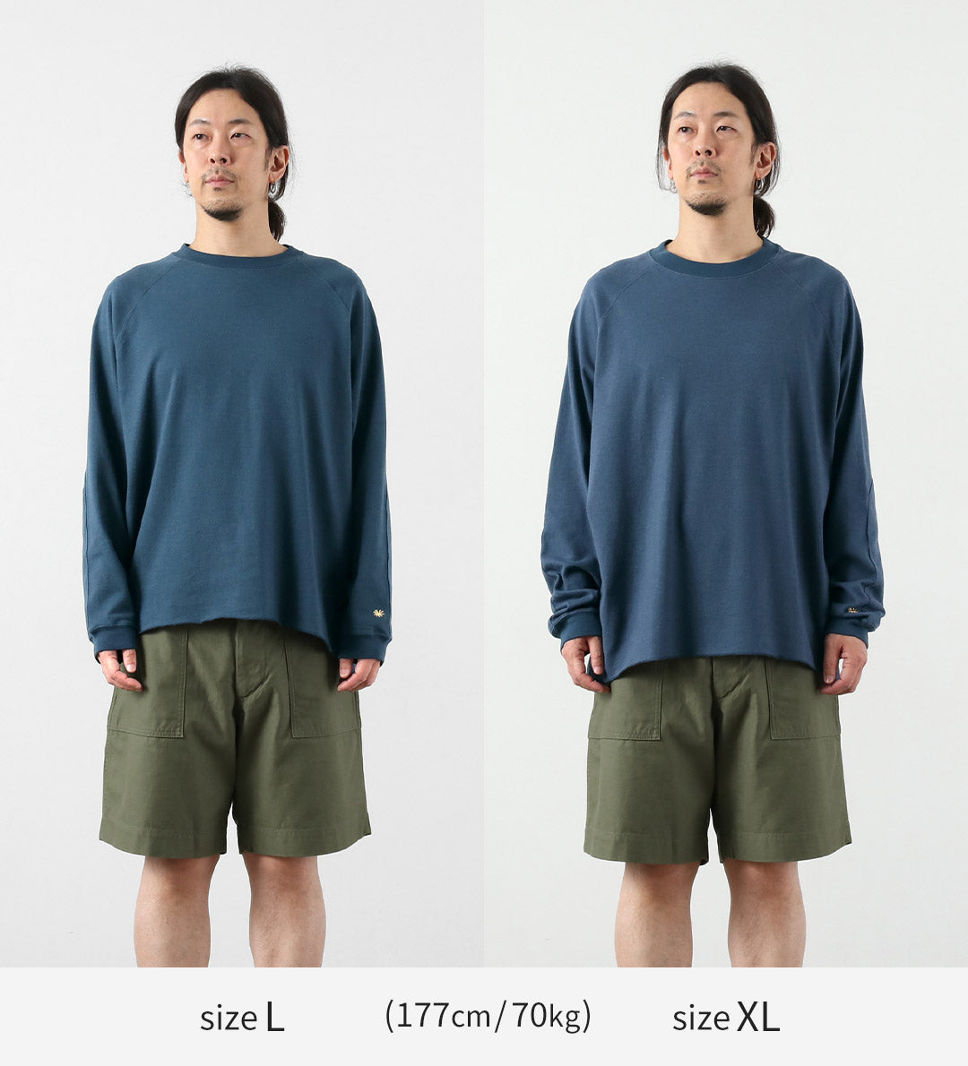 GOHEMP / 독점 10oz 대마 코튼 긴팔 라운드 밑단 티셔츠 GOHEMP × KEMA DESIGNS 티셔츠