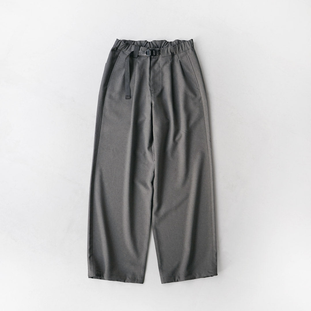 AND WANDER / PE Melange Twill Wide Easy Pants