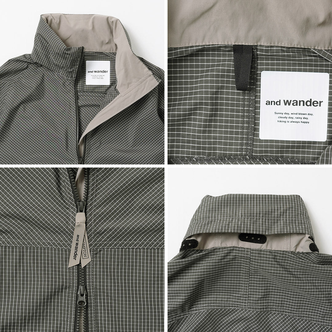 AND WANDER / Reflective Rip Hoodie