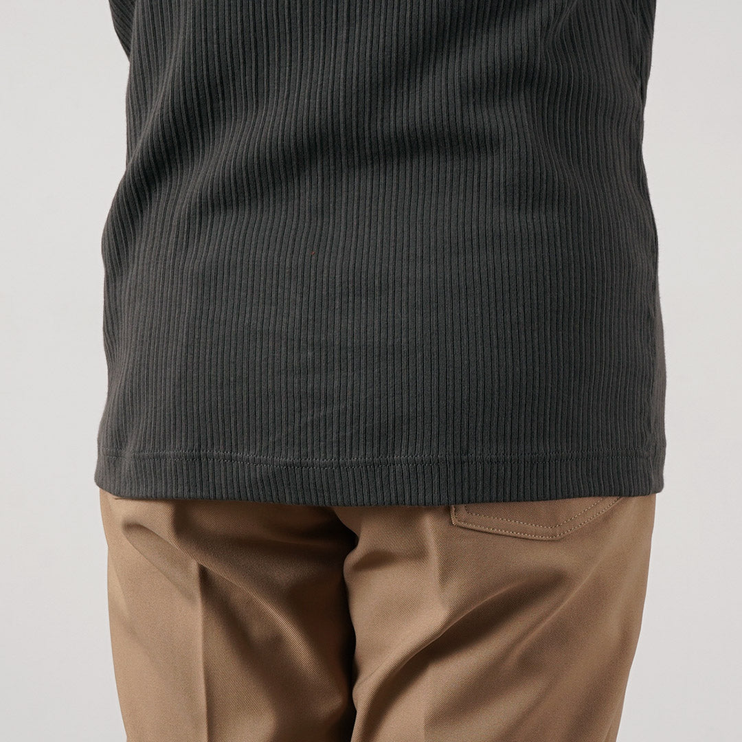 GICIPI / CASTORO Basic Fit Long Sleeve Henley Neck T-shirt