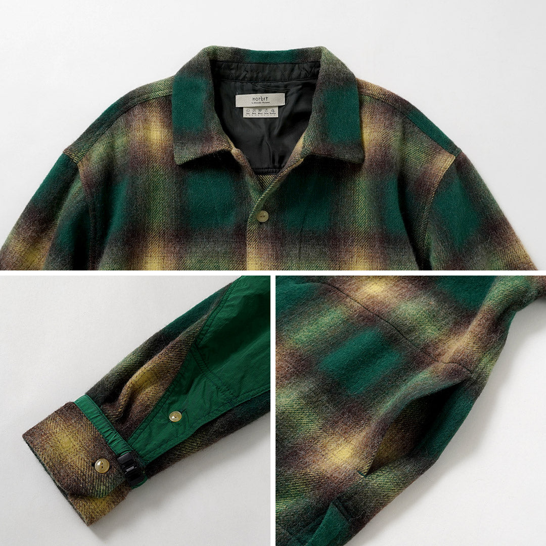 NORBIT / Camisa a cuadros degradados