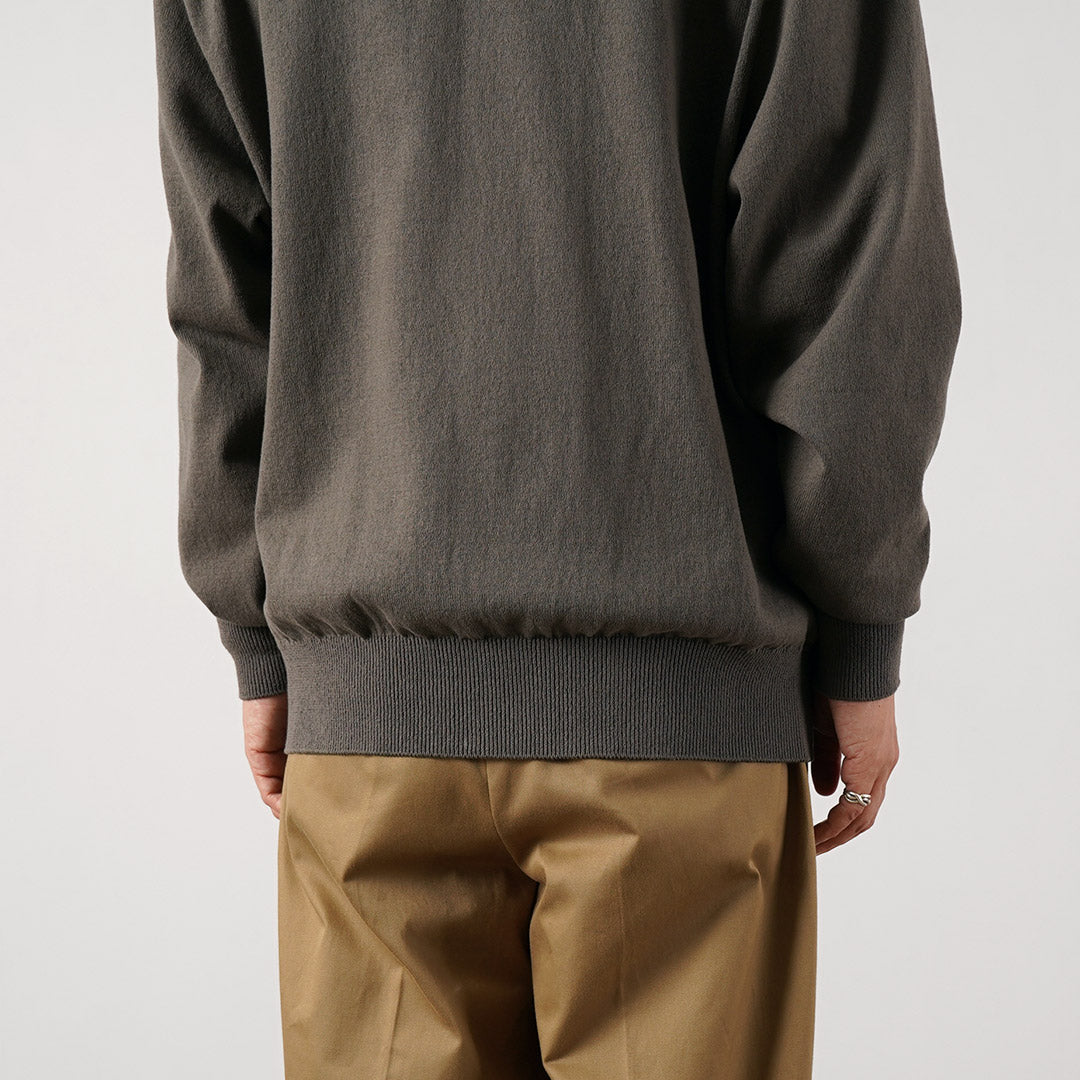 YONETOMI NEW BASIC / Wave Cotton Drivers Blouson en tricot