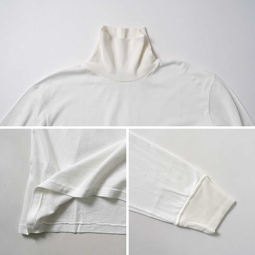 FILMELANGE / CORD Cotton-Cashmere Jersey Turtleneck T-Shirt
