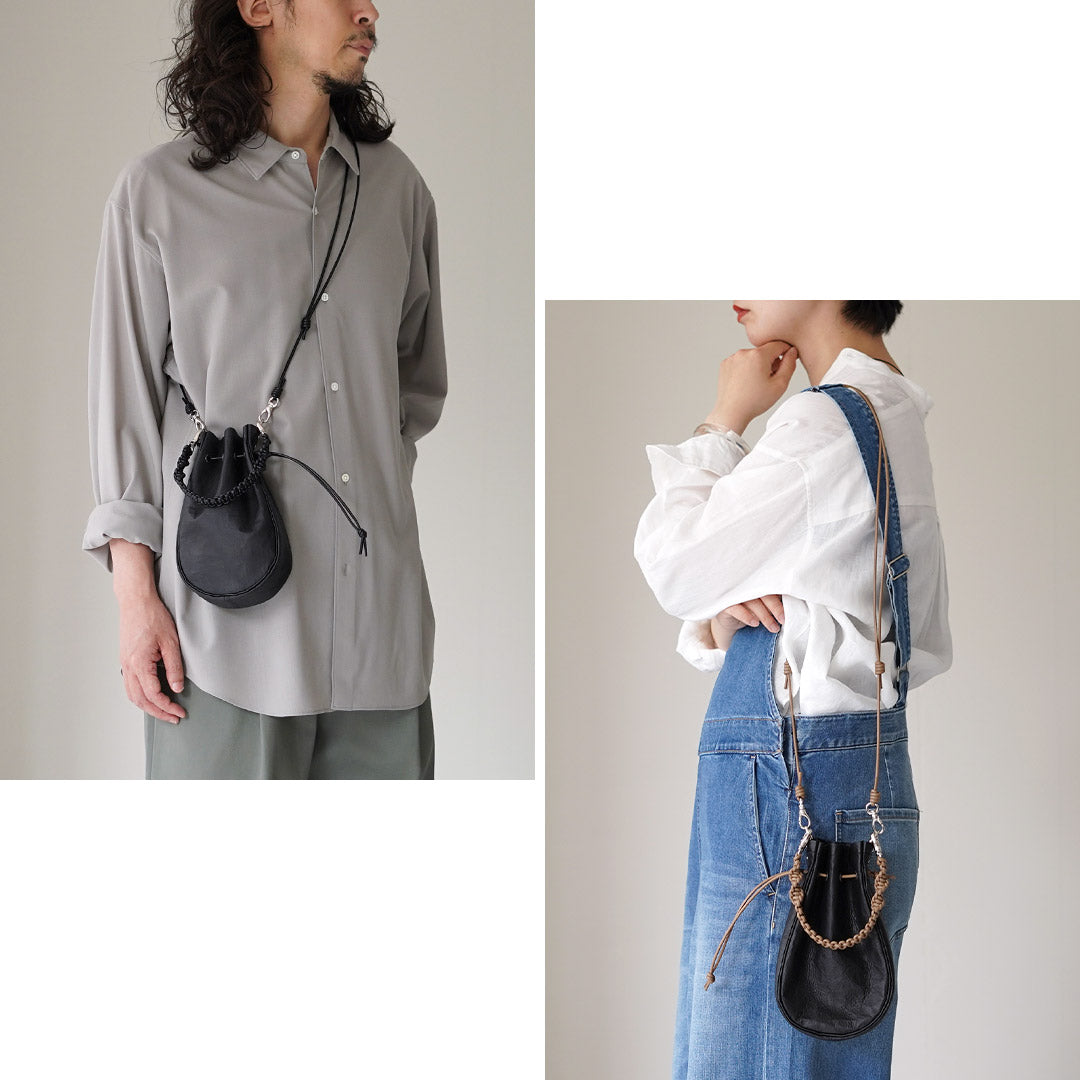 SENTI / Dyneema Leather Medicine Bag M with Hand Strap