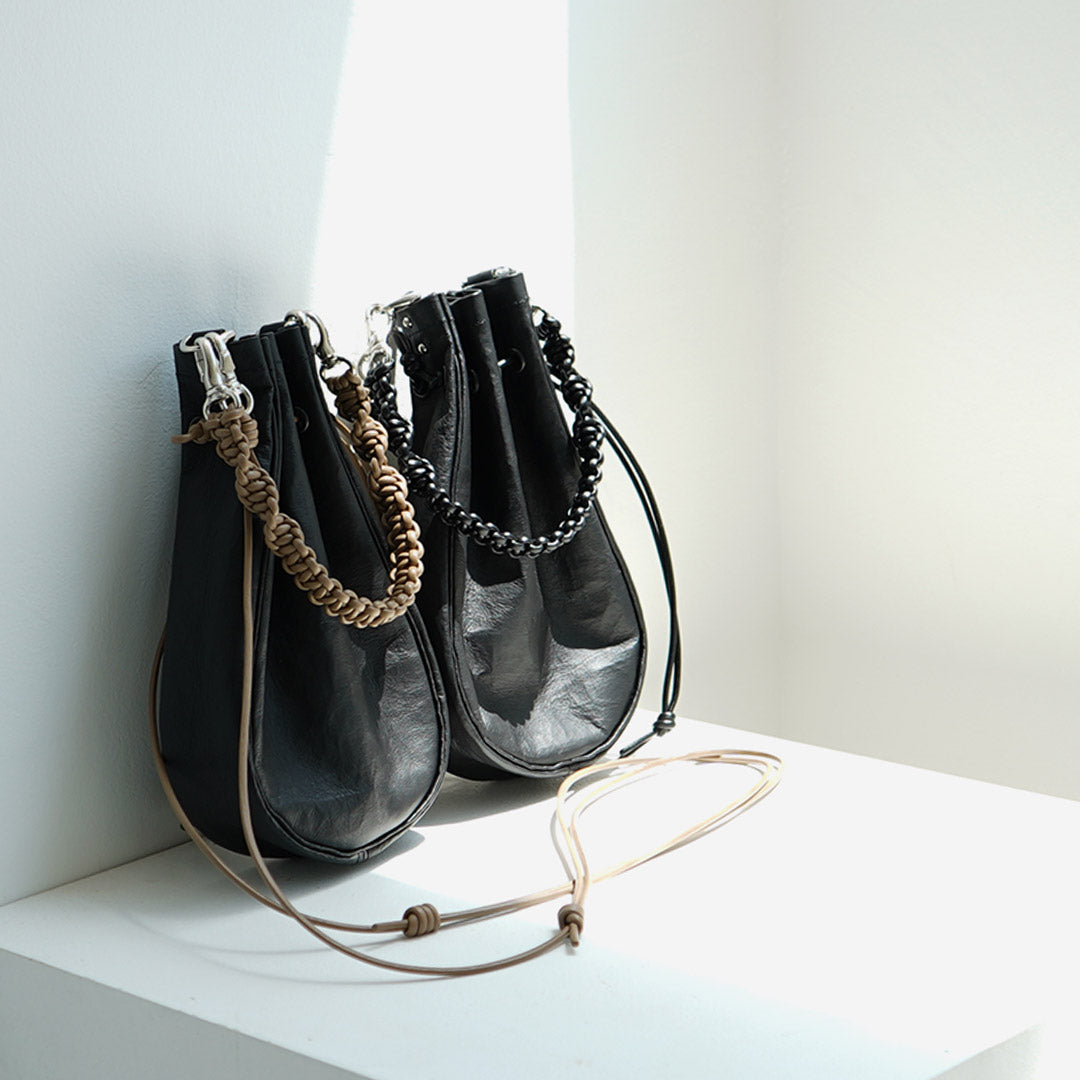 SENTI / Dyneema Leather Medicine Bag M with Hand Strap