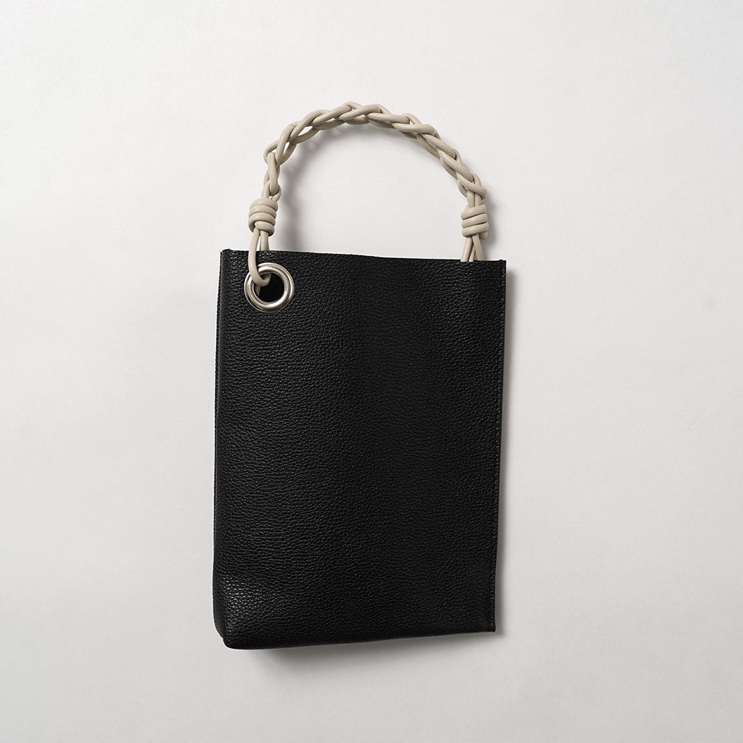 SENTI / Shrunken Leather Chain-Handle Mini Handbag