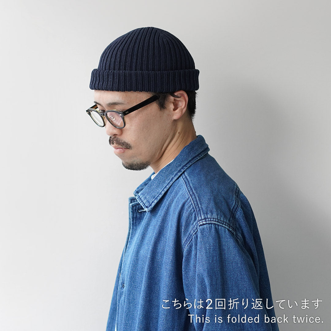CHAUSSETTES DE QUALITÉ DECKA / Casquette exclusive Washi × Cotton Watch Cap Knit Cap