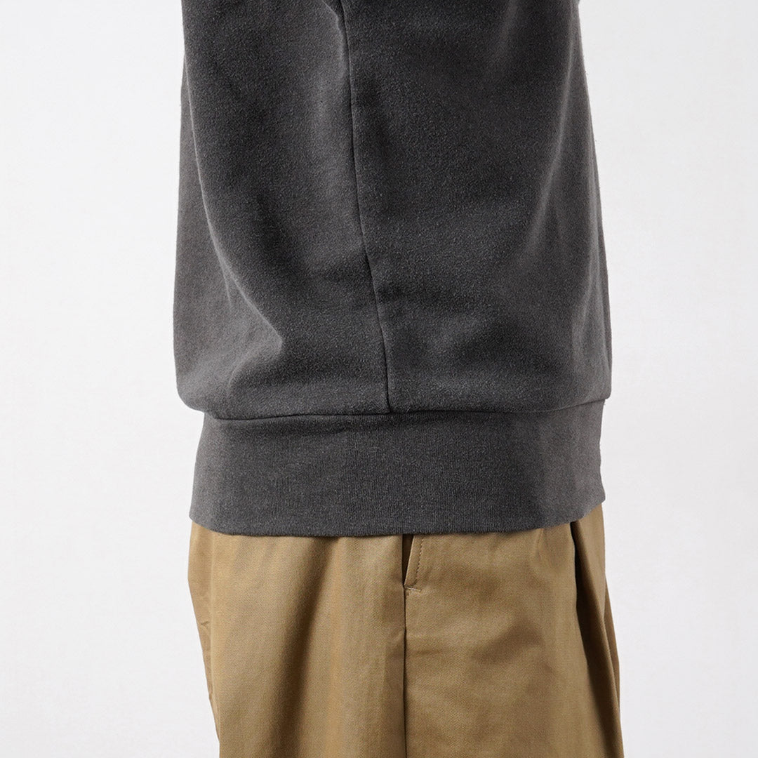 HEALTHKNIT / Sweat classique col Henley (finition vintage)