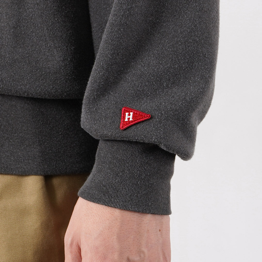 HEALTHKNIT / Sweat classique col Henley (finition vintage)