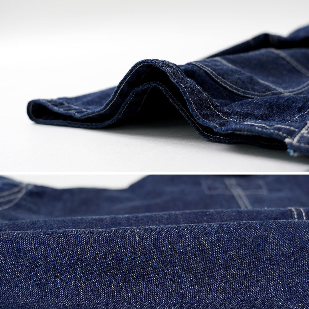 REMI RELIEF / 9.5oz Corduroy Collar Nep Denim Coverall