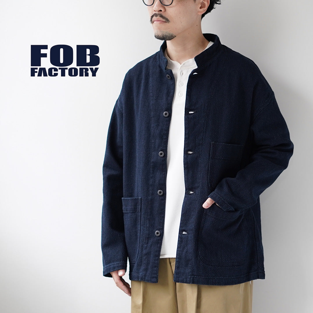 FOB FACTORY / F2468 Veste Sashiko Indigo