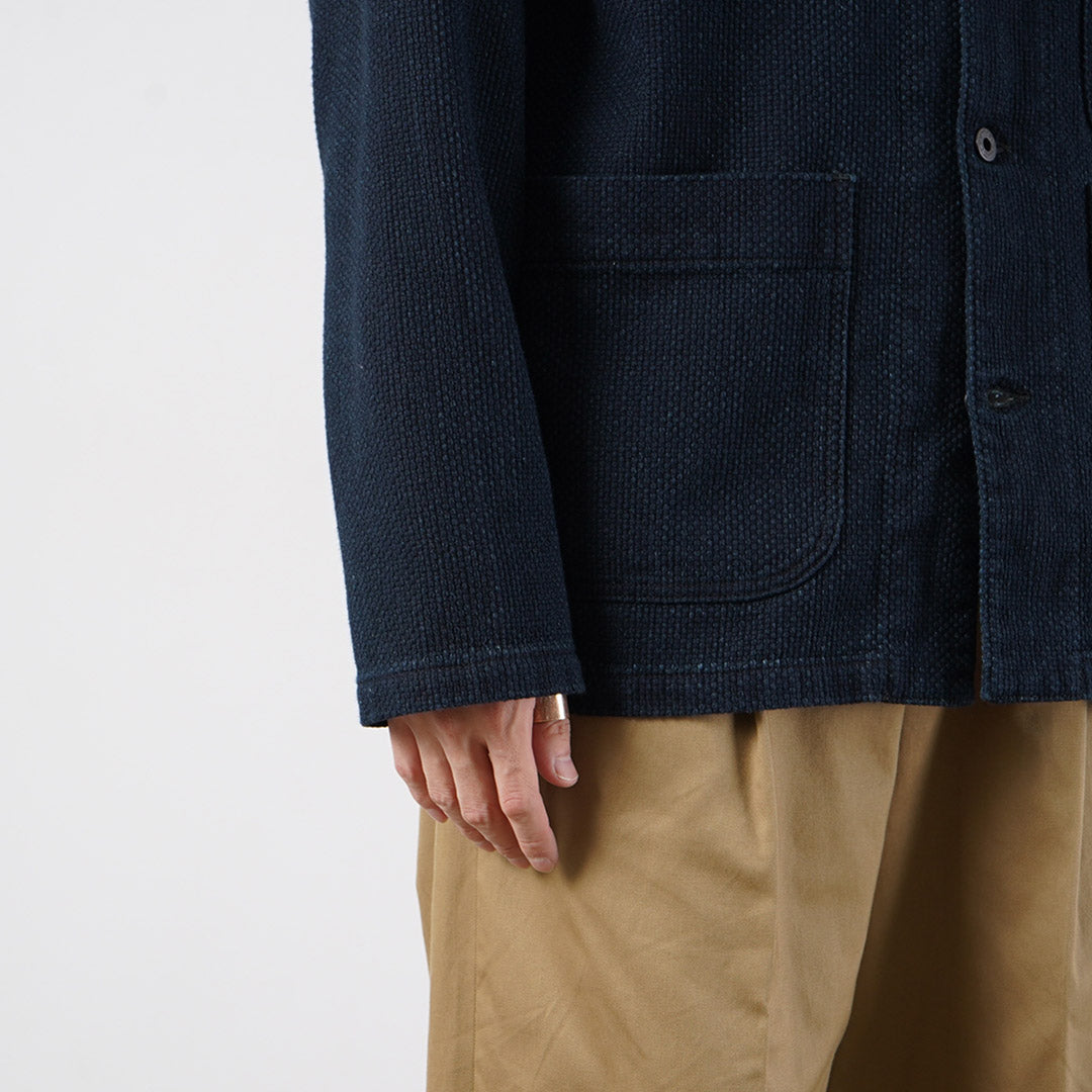FOB FACTORY / F2468 Veste Sashiko Indigo