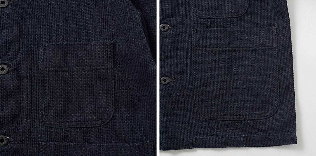 FOB FACTORY / F2468 Veste Sashiko Indigo