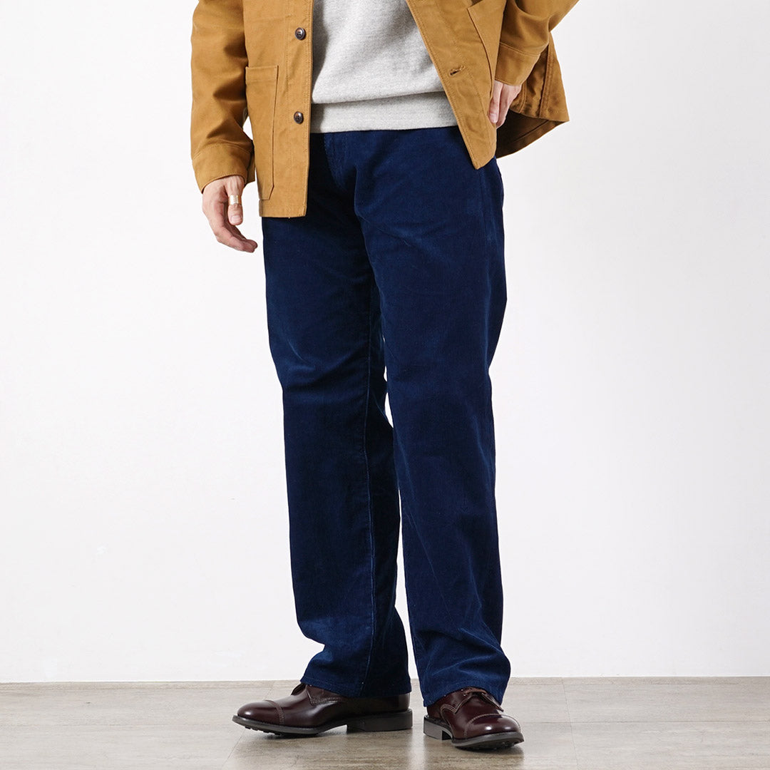 FOB FACTORY / F1154 Indigo Corduroy 5-Pocket Pants