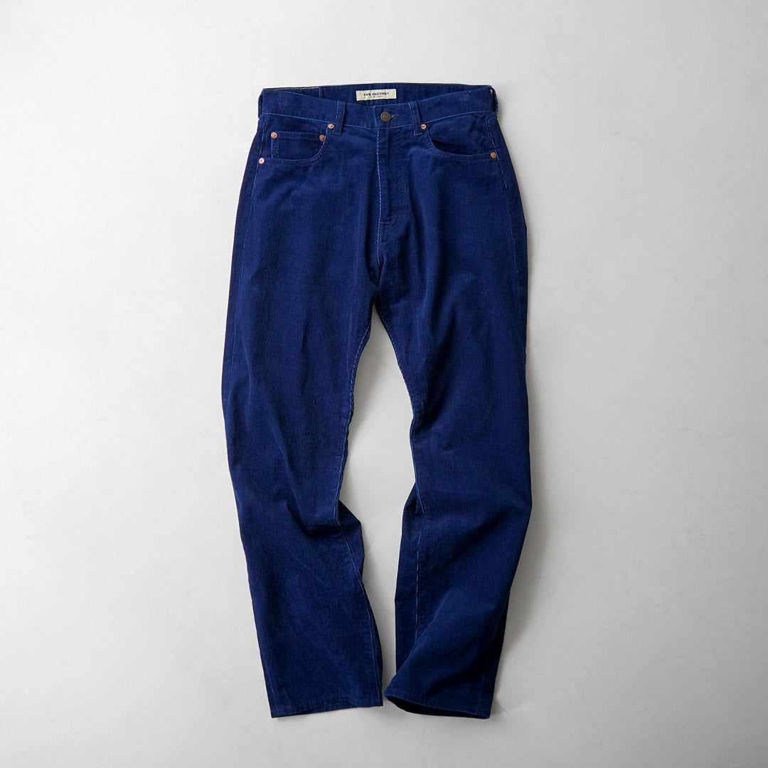 FOB FACTORY / F1154 Indigo Corduroy 5-Pocket Pants