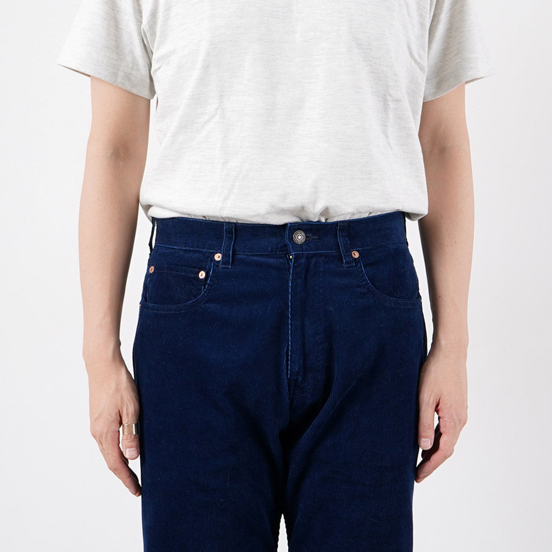 FOB FACTORY / F1154 Indigo Corduroy 5-Pocket Pants