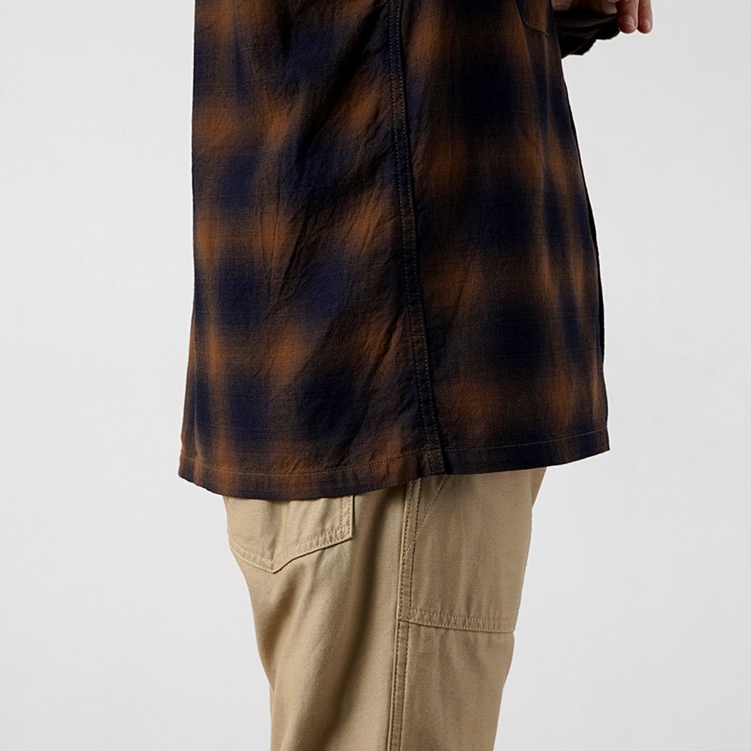 FOB FACTORY / F3519 Check Open-Collar Shirt