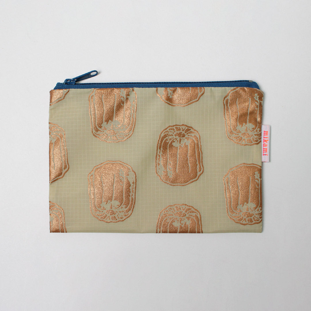 MIKAMI / Hand-Printed Multi-Zip Nylon Pouch