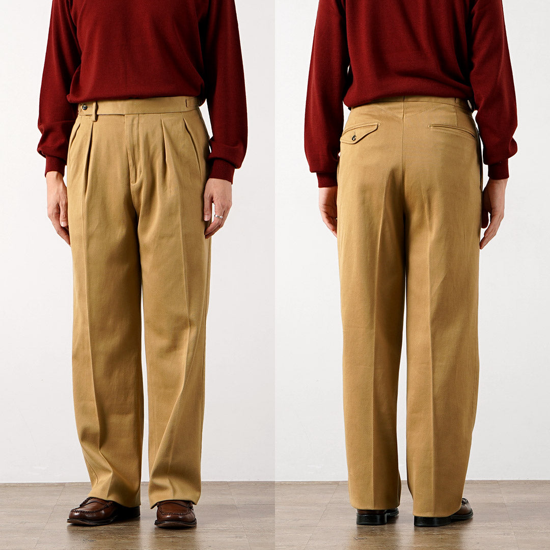 BARNSTORMER / FOB Collaboration Pleated Wide Dobby Chino Pants