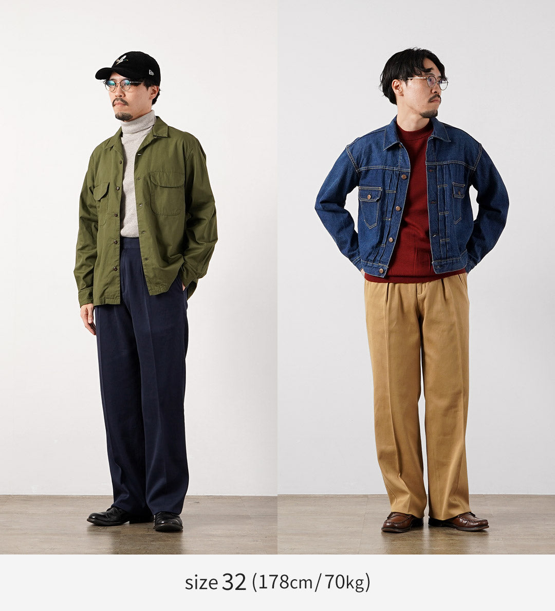 BARNSTORMER / FOB Collaboration Pleated Wide Dobby Chino Pants