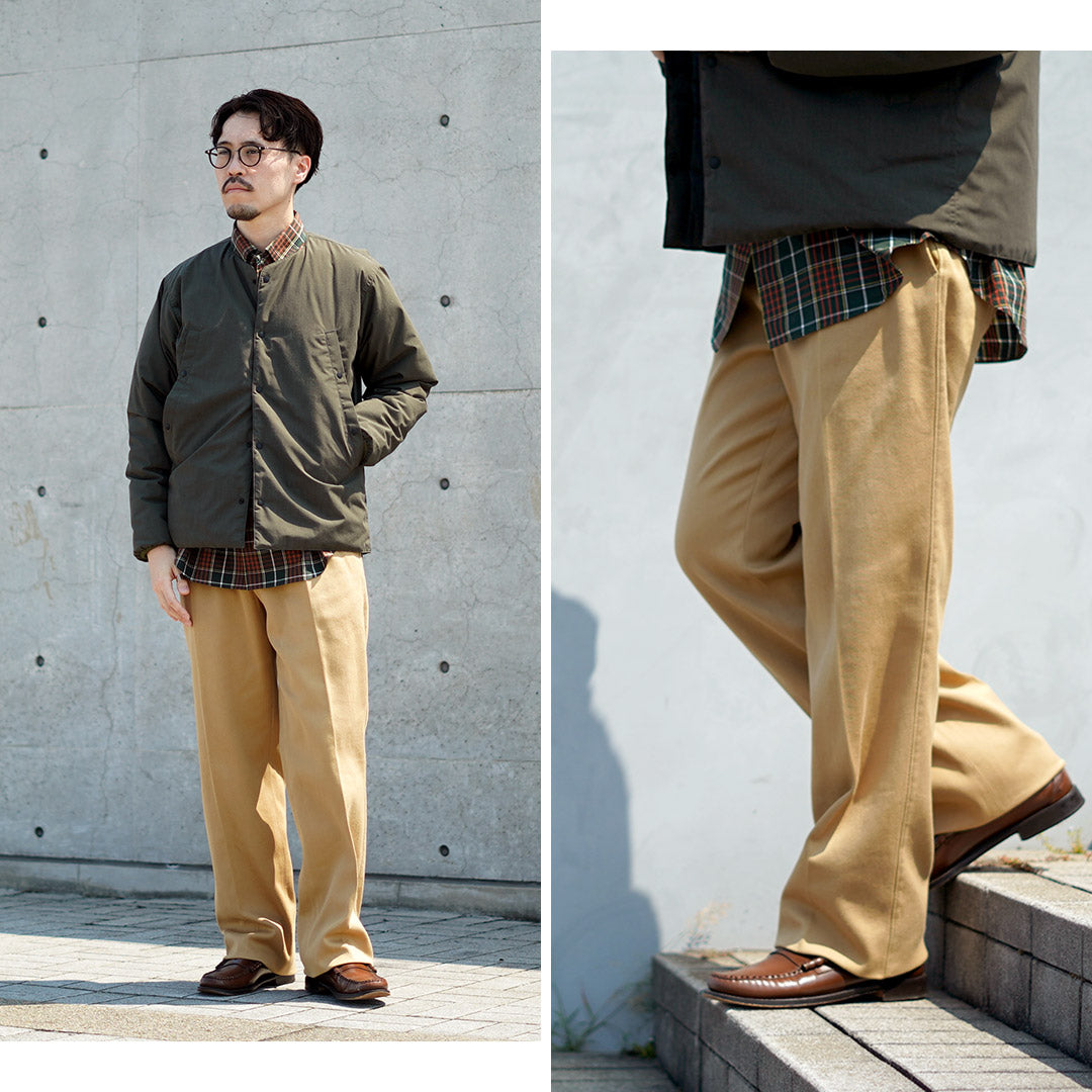 BARNSTORMER / FOB Collaboration Pleated Wide Dobby Chino Pants