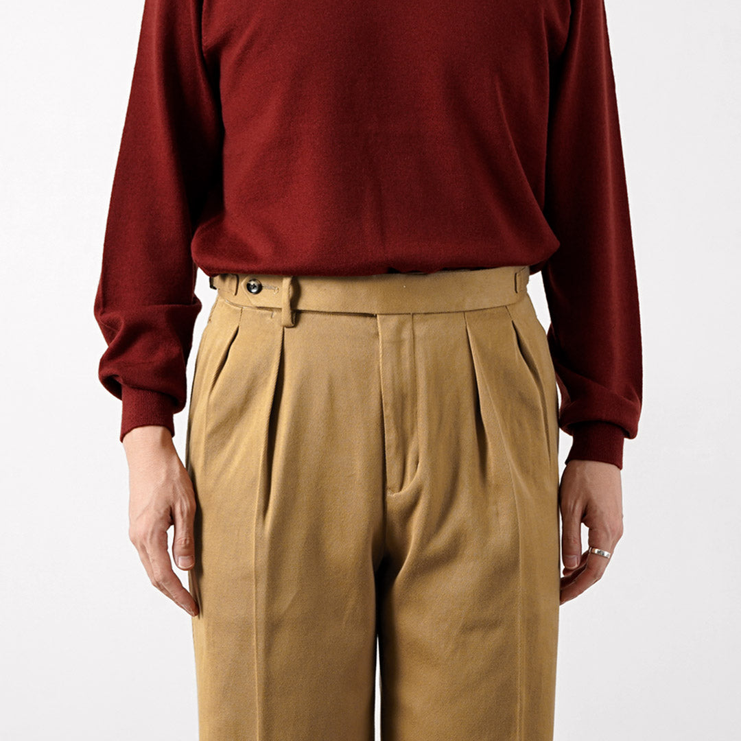 BARNSTORMER / FOB Collaboration Pleated Wide Dobby Chino Pants