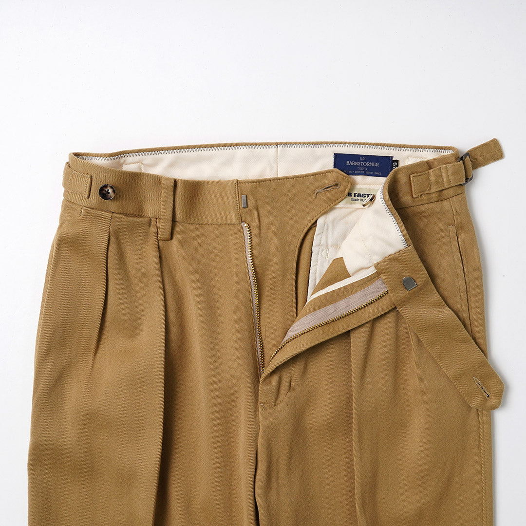 BARNSTORMER / FOB Collaboration Pleated Wide Dobby Chino Pants