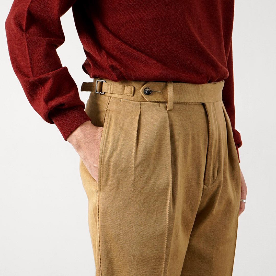 BARNSTORMER / FOB Collaboration Pleated Wide Dobby Chino Pants