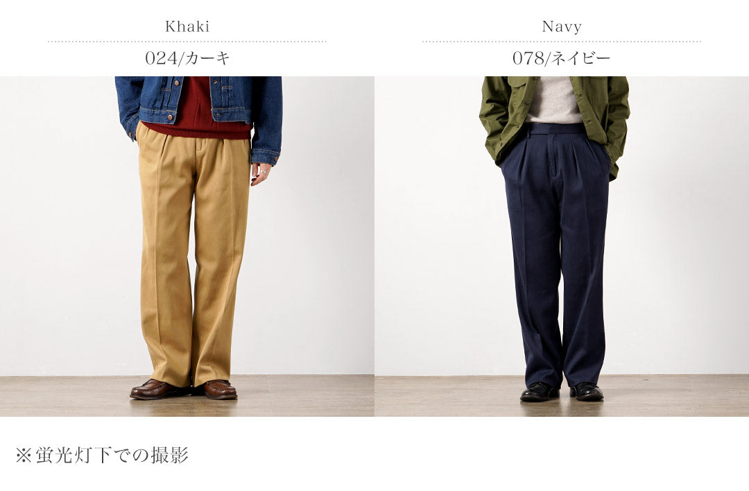 BARNSTORMER / FOB Collaboration Pleated Wide Dobby Chino Pants