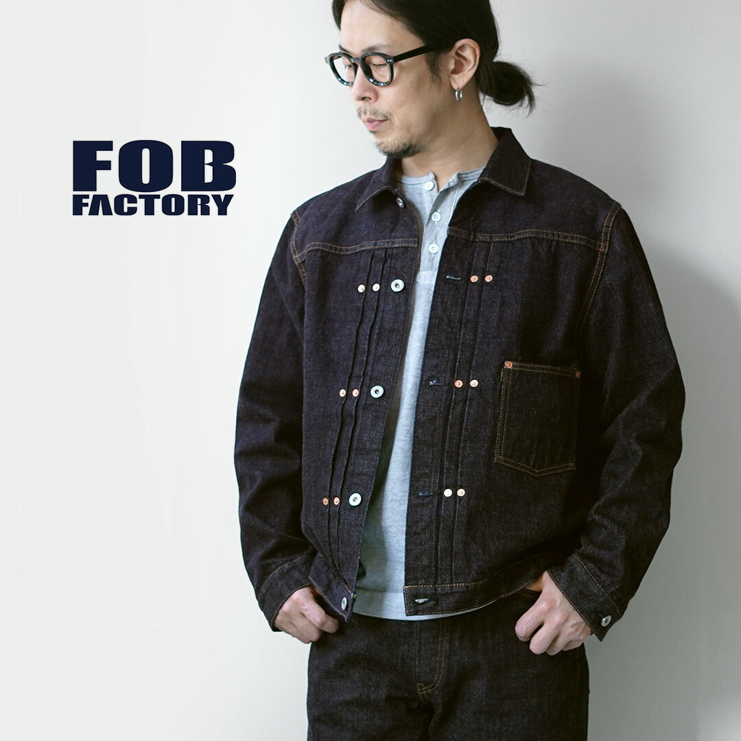 FOB FACTORY / F2465 RS5252-UF Veste en jean de garage