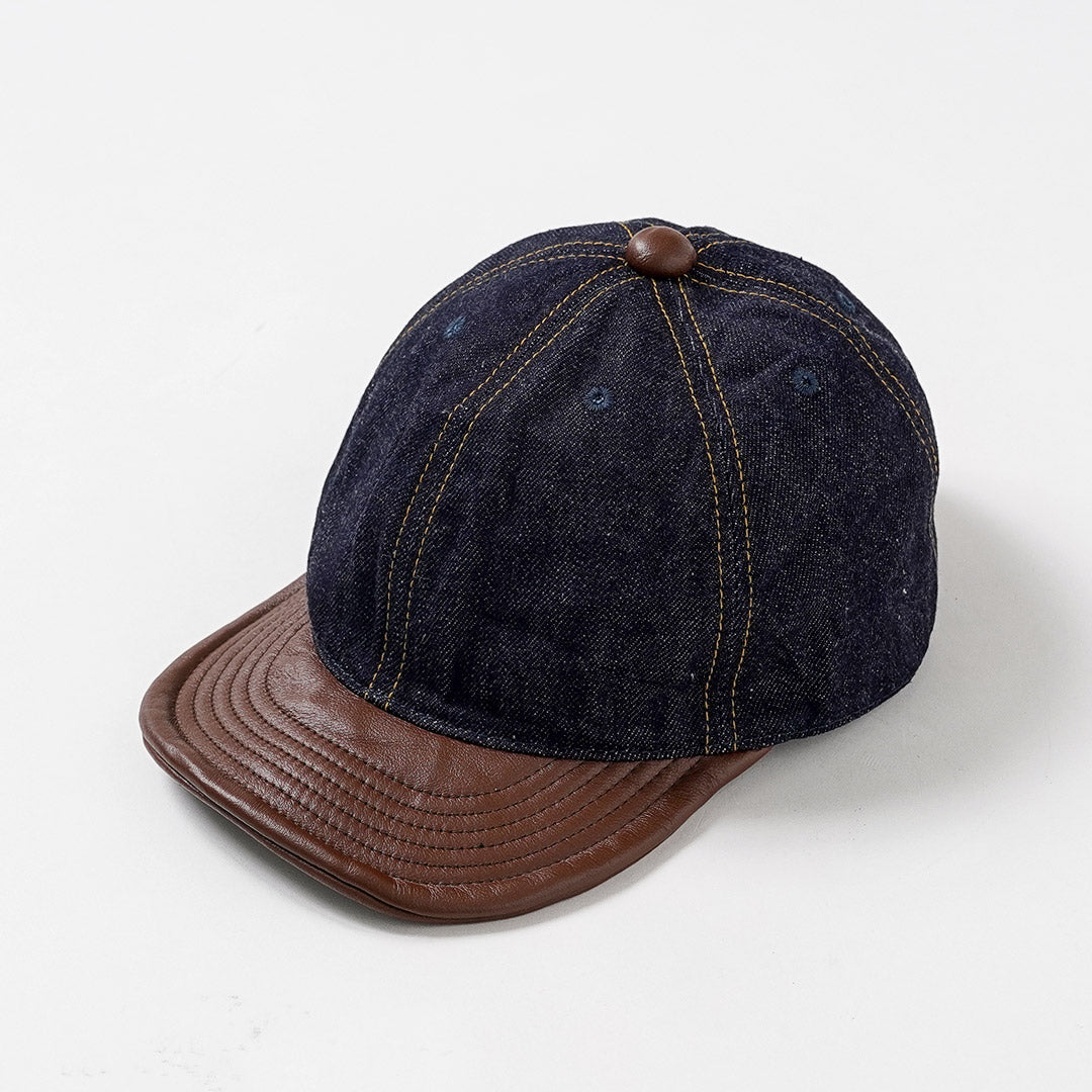 HIGHER / Selvedge Denim × Leather Brim Cap