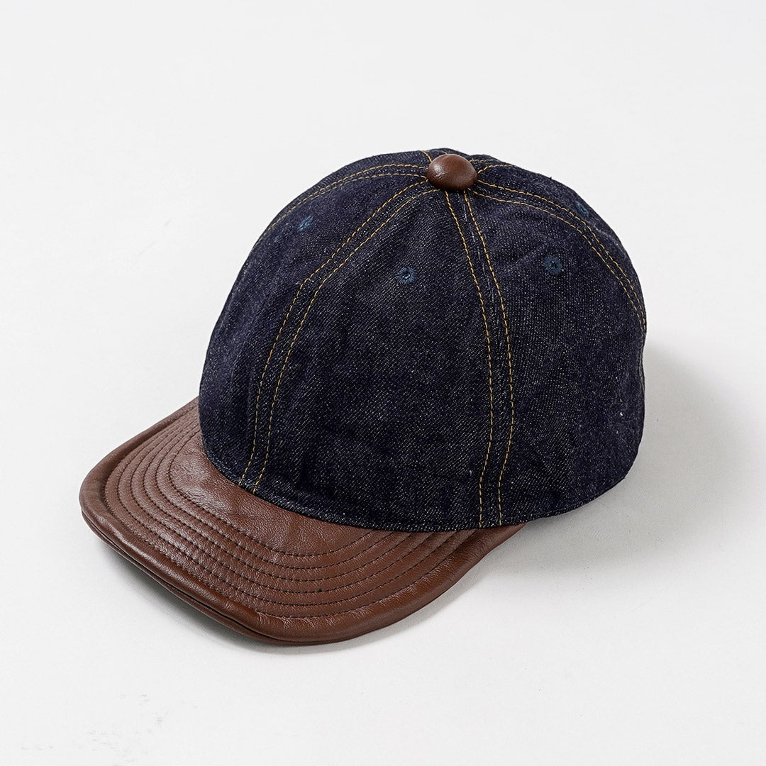 HIGHER / Selvedge Denim × Leather Brim Cap