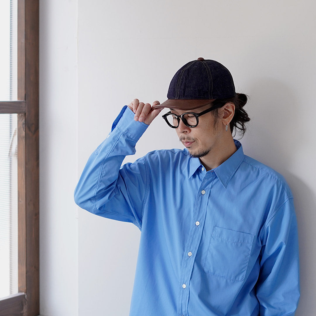 HIGHER / Selvedge Denim × Leather Brim Cap