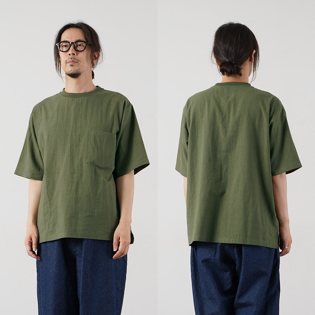 KEMA DESIGNS / Hemp Organic Cotton Woven Pocket T-Shirt