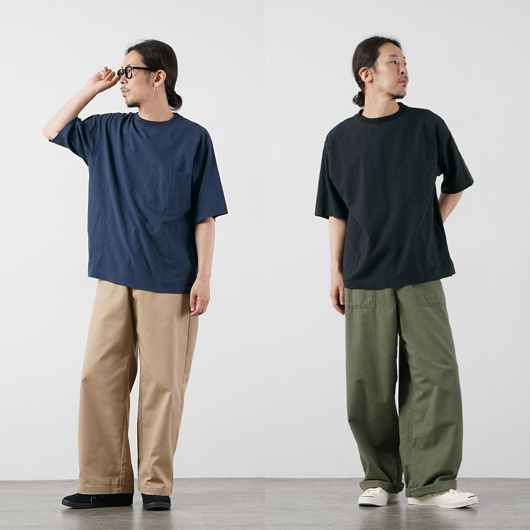 KEMA DESIGNS / Hemp Organic Cotton Woven Pocket T-Shirt