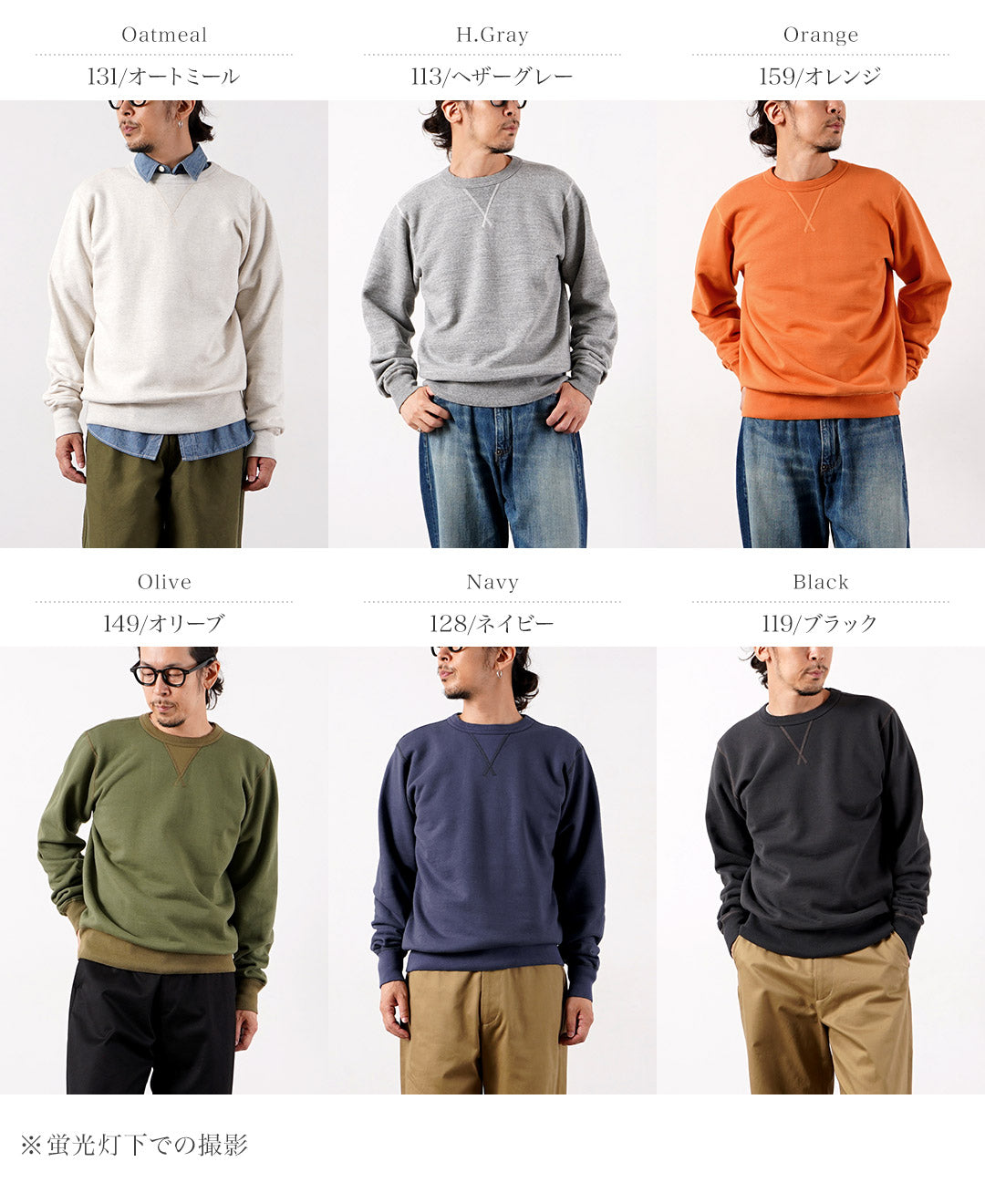 BUZZ RICKSONS / Set-In Sleeve Crew Neck Sweatshirt