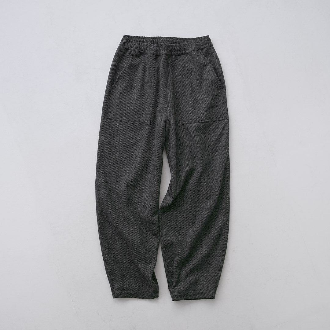 KEMA DESIGNS / Wool Cashmere Kersey Wide-Tapered Baker Easy Pants