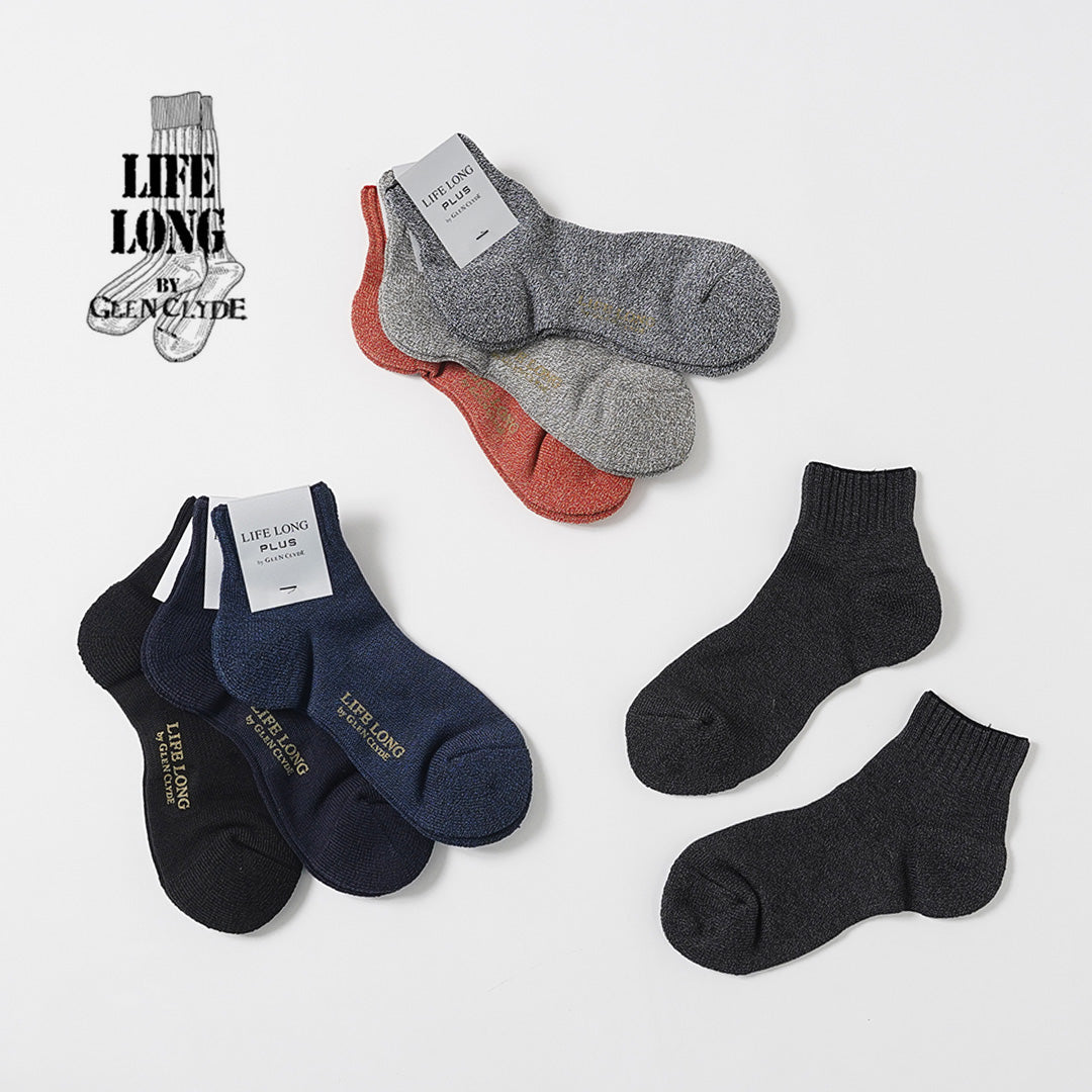 LIFE LONG BY GLEN CLYDE / TS-2 PLUS Cotton × CORDURA Pile Ankle Socks