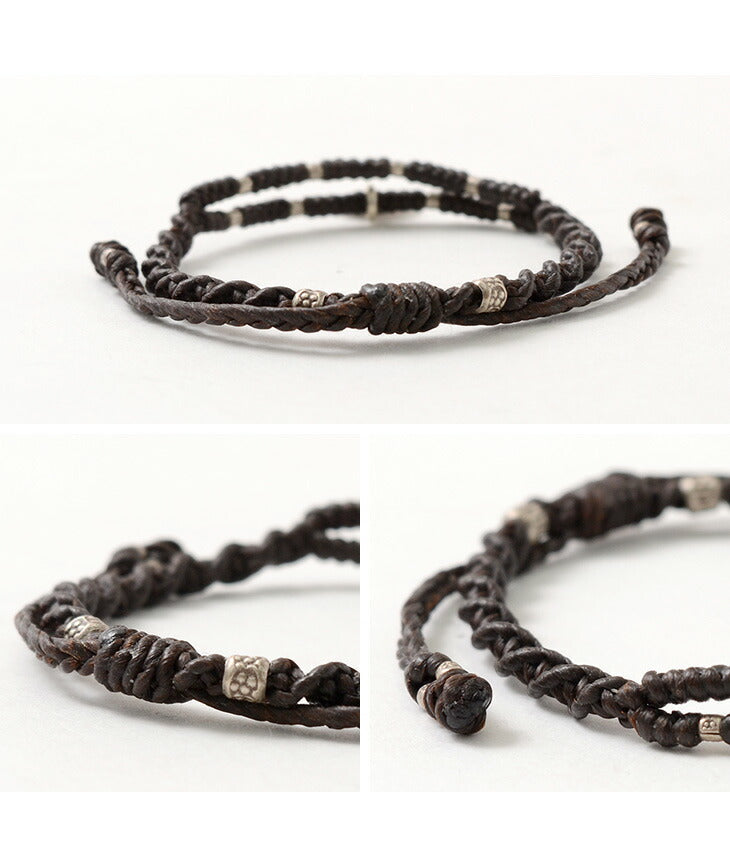 Brazalete superior de doble cadena Phadua / Wax Cord