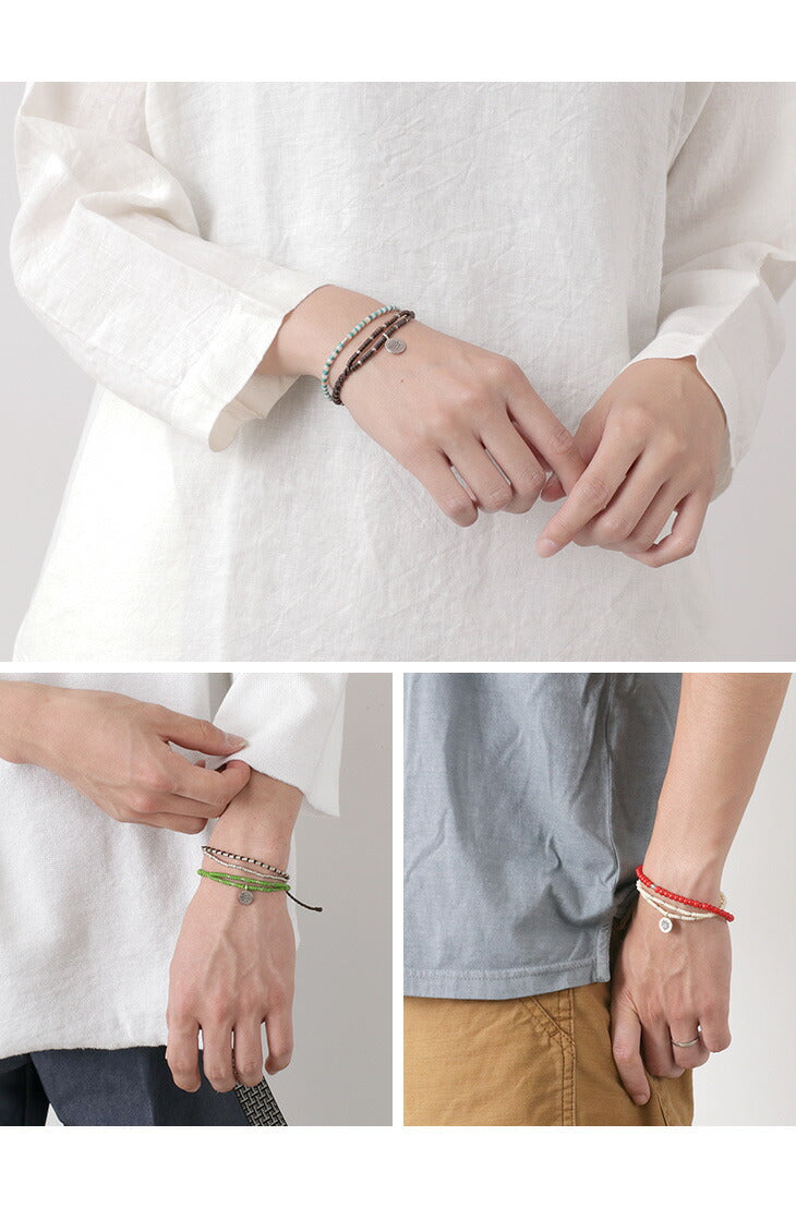 Brazalete superior de doble cadena Phadua / Wax Cord