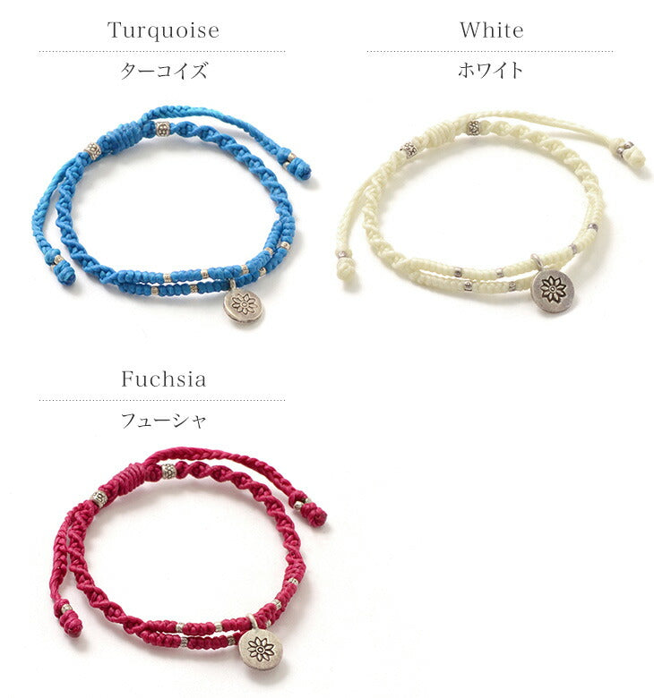 Brazalete superior de doble cadena Phadua / Wax Cord