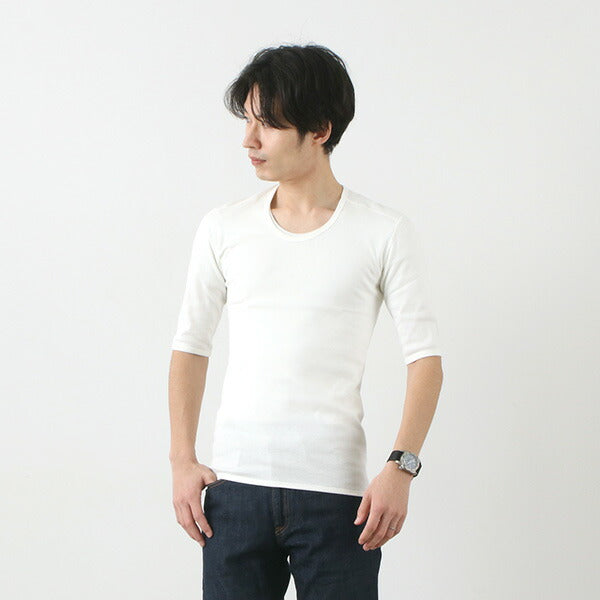 RE MADE IN TOKYO JAPAN / U-Neck Perfect Inner Half Sleeve T-shirt