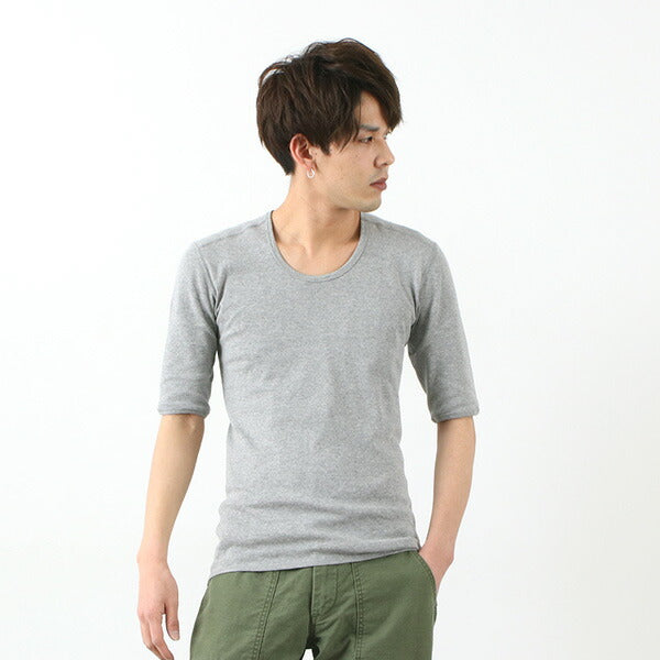RE MADE IN TOKYO JAPAN / U-Neck Perfect Inner Half Sleeve T-shirt