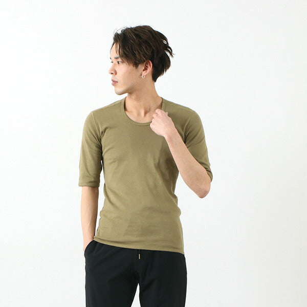 RE MADE IN TOKYO JAPAN / U-Neck Perfect Inner Half Sleeve T-shirt